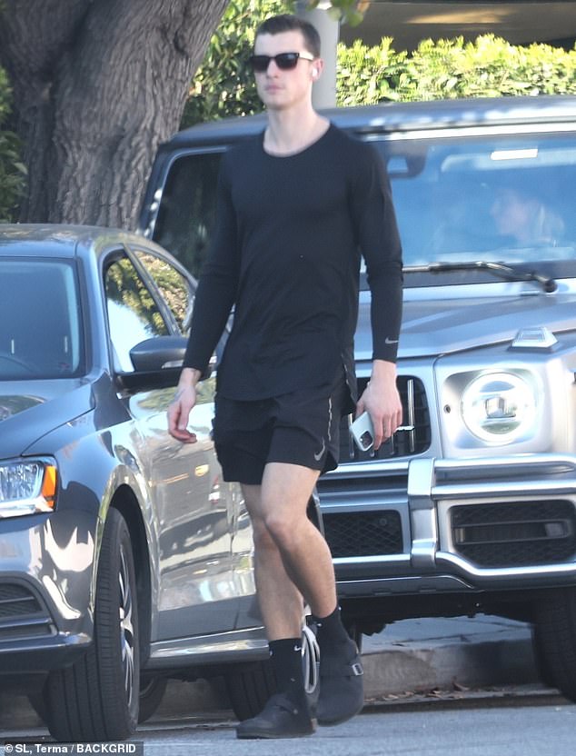 Out and about: Shawn Mendes was photographed out and about in West Hollywood on Friday morning