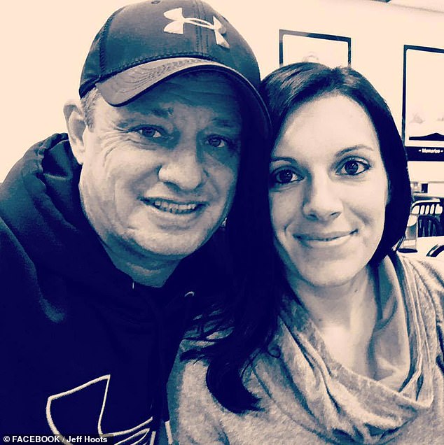 Lt. Jeff Hoots, who retired in April 2022, is pictured in January 2017 with Officer Amanda Signorino;  the publication was made around the time they separated.