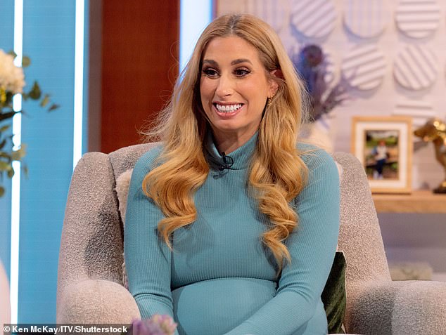 Exciting: Stacey Solomon, 33, said her pregnancy was a 