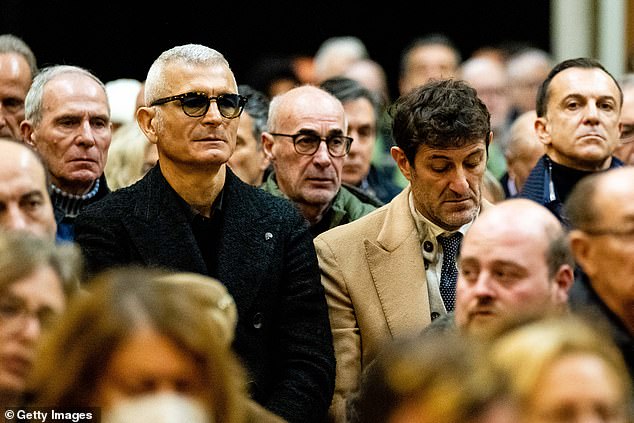 Fabrizio Ravanelli (left) attended the memorial service in honor of Gianluca Vialli