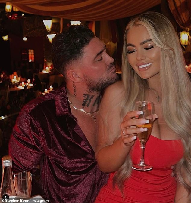 Convicted: Stephen Bear proposed to his girlfriend Jessica Smith after being found guilty of posting a sex tape of his ex Georgia Harrison online