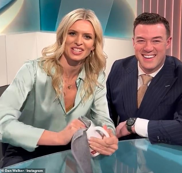 Cheeky: Strictly Come Dancing couple Nadiya Bychkova, 33, and Kai Widdrington, 27, tried their hand at Yorkshire accents in a fun Instagram clip on Tuesday