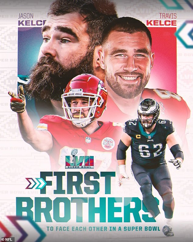 Super Bowl LVII: Eagles' Jason Kelce will face brother Travis and the  Chiefs on NFL's biggest stage