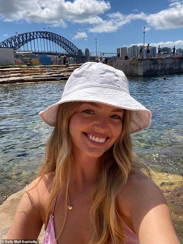 Daily Mail Australia reporter Olivia Day (pictured) takes the plunge at Sydney's newest saltwater swimming spot, located just minutes from the CBD