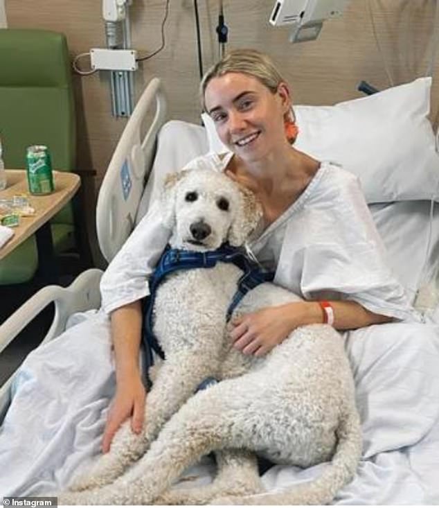 Nurse Steph Kelly, 27, from Sydney, was involved in a 2018 car accident that damaged her vagus nerve, which is responsible for regulating internal organ function.