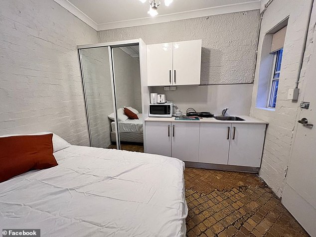 A pair of dilapidated studios have come under fire after the landlord advertised them for a whopping $345 and $350 a week amid the growing rent crisis.