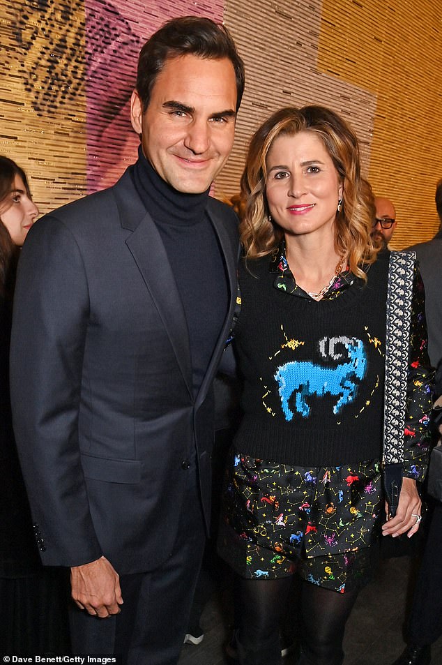 Roger Federer, pictured with his wife Mirka at a fashion event in Paris earlier this month, made an impressive move after his retirement