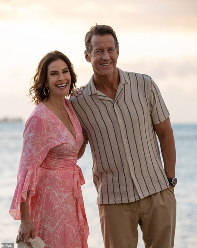 Meeting!  Former Desperate Housewives co-stars, Teri Hatcher and James Denton teamed up again as a married couple on the second season of Fox's hit show, Fantasy Island