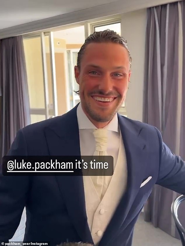 Luke Packham has married his beloved lawyer Olivia.  In a post shared to Instagram on Thursday night by his twin brother Josh, The Block and Love Island Australia star showed off every inch of the dapper groom in a tailored blue suit, crisp white shirt and cream tie.  In the photo