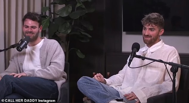 Oh my!  The Chainsmokers have confessed to having threesomes with fans while on tour during a raunchy interview on the Call Her Daddy podcast.