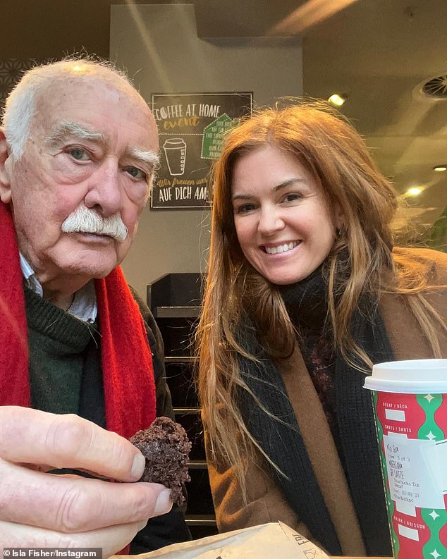 The former Home and Away star, 47, posted a photo gallery to Instagram on Sunday capturing some of the precious moments she shared with her father