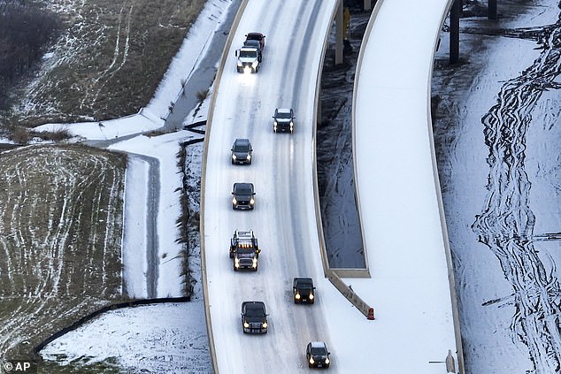 More than 40 million people from Texas and Oklahoma to Kentucky and West Virginia have been warned of 50-below freezing wind and ice.