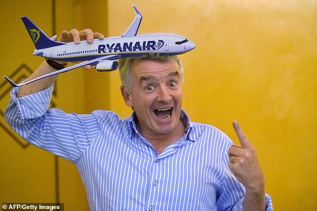 Price hikes: Ryanair boss Michael O'Leary (pictured) said his company faced significant increases in fuel costs and staff costs this quarter