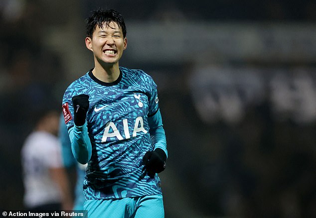 Tottenham fans have praised Son Hueng-min's impressive performance against Preston