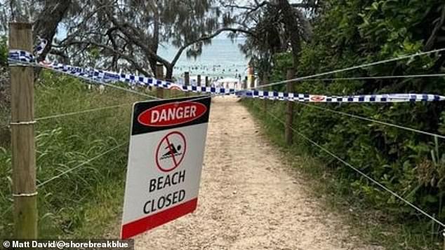 Police were called to Mooloolaba beach (pictured) near Parkyn Parade just after 6am when the body was found in the early hours of Thursday morning.