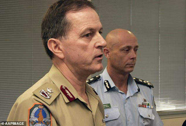 Former Northern Territory Commissioner and South Australia Assistant Commissioner Paul White (left), 72, died in a cycling accident in Adelaide on Sunday morning.