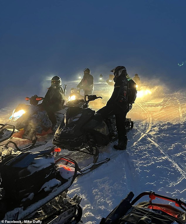 Mike Duffy, who helped with the rescue efforts, shared an image of his team helping find the men on the east face of Mount Epworth, near the town of Winter Park.