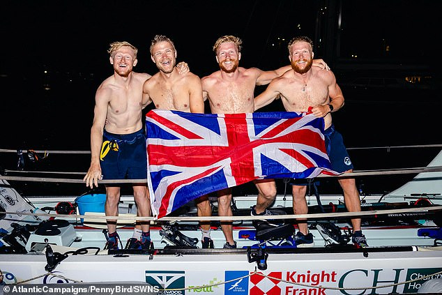 Siblings Jack and Hamish Friend, 26, and younger brothers Euan and Arthur Friend, 24, have raised nearly £100,000 for various UK charities since setting off on December 12