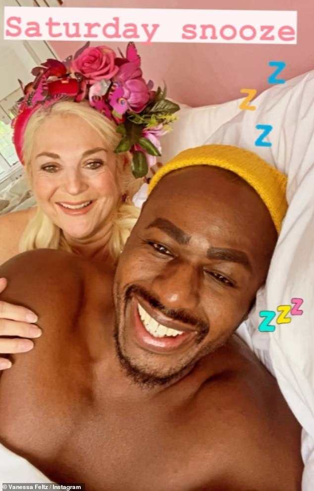 Sex confessions: Vanessa Feltz has revealed she's been on a 'non-stop rampage' during menopause thanks to her 'young and playful' partner Ben Ofoedu