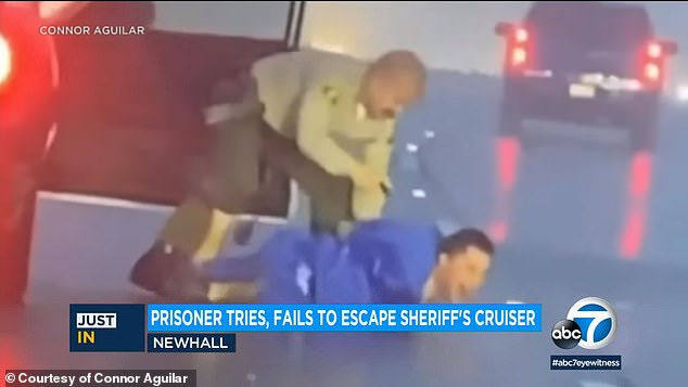 The escape attempt took place Saturday night in Southern California.