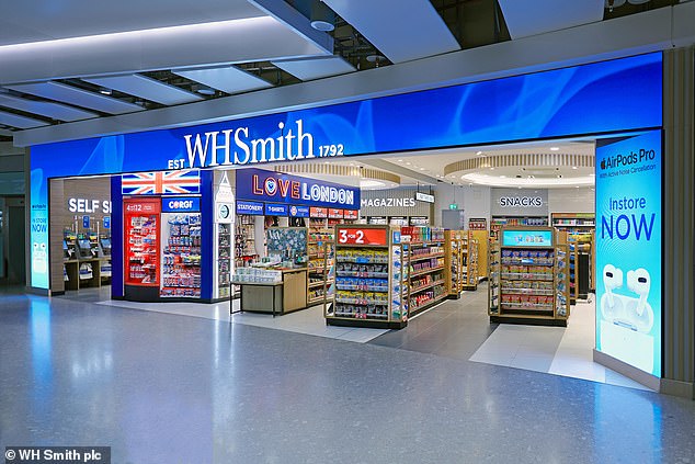 Recovery: Easing of lockdown rules and skyrocketing airport sales saw revenue at WH Smith's UK travel arm rise 70 percent in the 20 weeks ending January 14