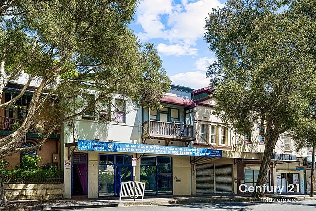 The property on Elizabeth Street in Waterloo, Sydney's city centre, is listed as residential and commercial, and has space for cars, a kitchen and a bathroom.  Those who saw the listing were unaware of the brothel above.