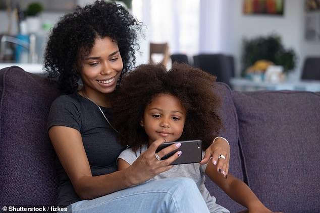 As a result of their widespread usage, many experts have weighed in on when they think children should be given their first smartphone (stock image)