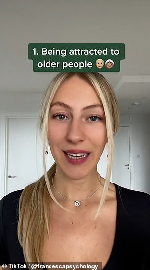 Francesca Tighinean explains the possible reason why you are attracted to older people in one of her TikToks