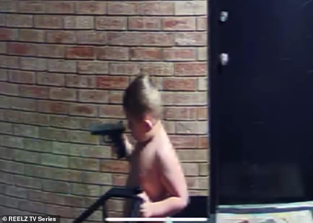 Neighbors called police after they saw the boy carrying the gun while yelling 'pow, pow, pow'