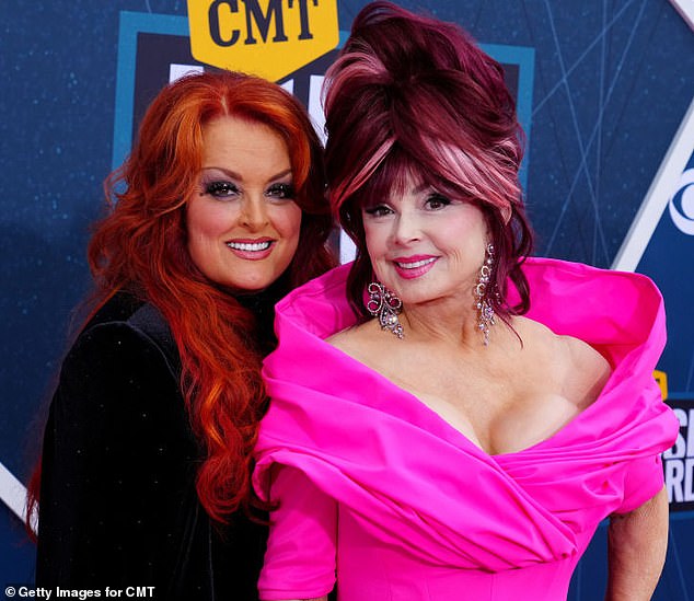 Wynonna (left) and Naomi Judd in Nasvhille in April 2022, just before Naomi's suicide.