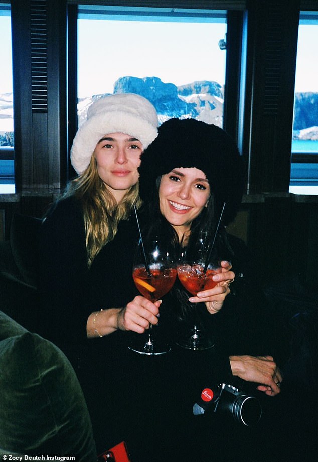 Greetings from Antarctica!  Zoey Deutch, 28, and her best friend Nina Dobrev, 34, ring in the new year from Antarctica.