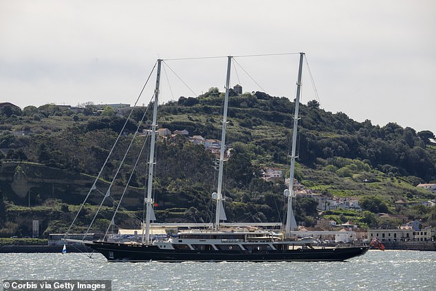 The 90-metre megayacht, named Eos after the Greek goddess of the dawn, was once the largest superyacht before Amazon founder Jeff Bezos bought one for £500 million