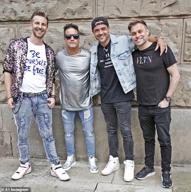 World Tour: The A1 band, Mark Read, 44, Paul Marazzi, 48, Ben Adams, 41, Christian Ingebrigtsen, 46, formed in 1998 and will all reunite for an incredible tour ahead (named in order from left to right )