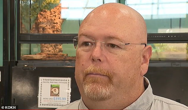 Petland Owne Carl Swanson (pictured) told Fox 25 the attack came out of the blue and left his employees 'heartbroken'