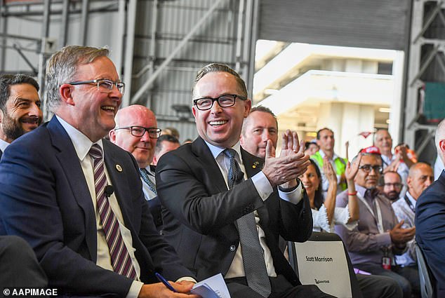 Mr Joyce said he has been friends with Mr Albanese for 'a while' (pictured in November 2019)
