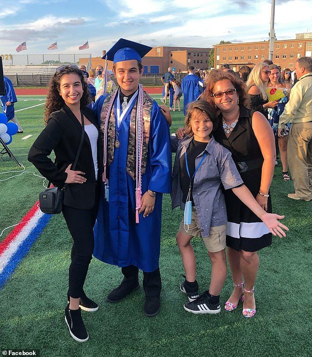 Ilona is pictured here with her two young brothers Dennis, center, and Joseph, right, who were also involved in the incident