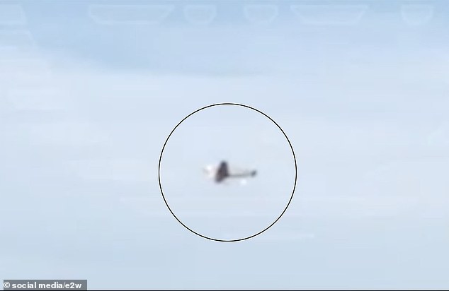 Today, September 1, a drone strike in the Moscow region is pictured in the sky