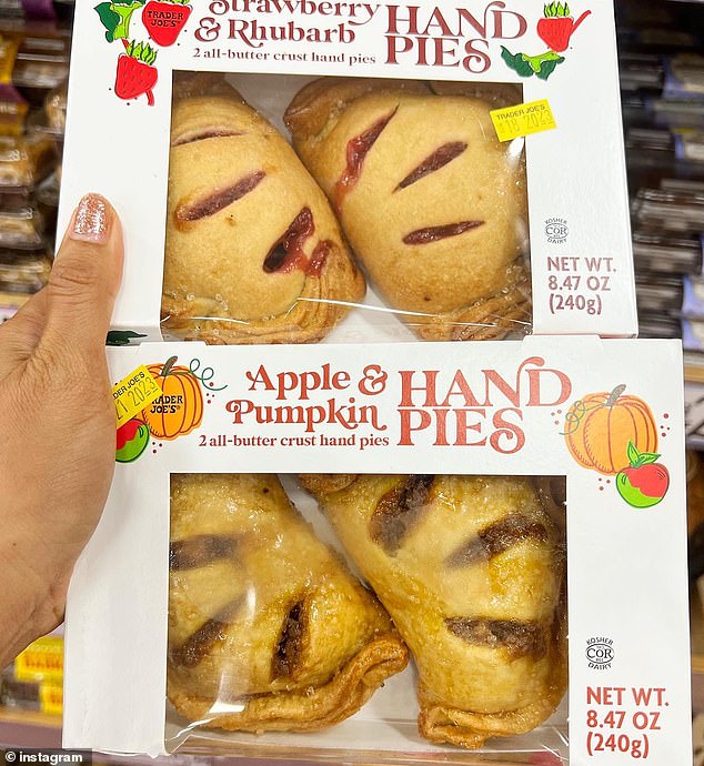 Trader Joe's also offers hand pies in blueberry and lemon, and strawberry and rhubarb flavor combinations (pictured above)