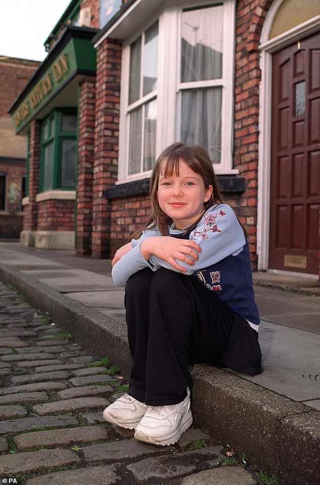 Sweet: Helen was just 10 years old when she first appeared on screens in Coronation Street as Rosie Webster.  She was in the soap for 12 years