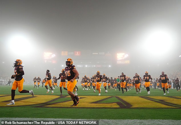 The weather front caused a temporary delay in the University of Arizona's confrontation with Southern Utah