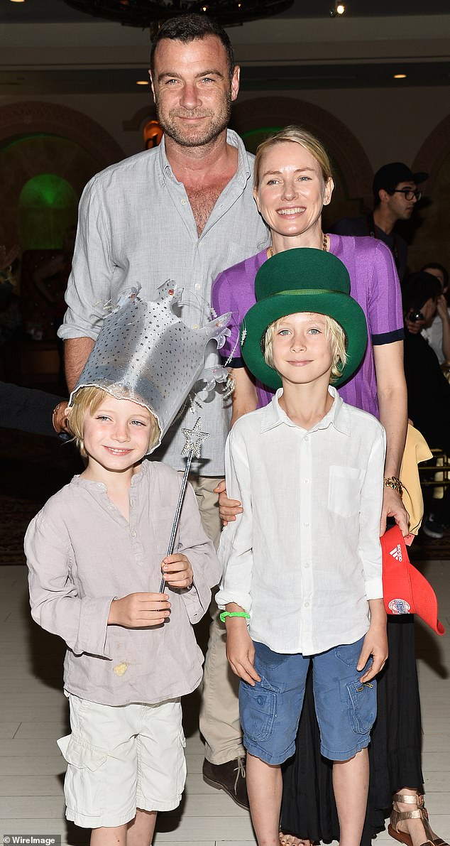 Naomi and Liev, pictured here in 2015, share two sons named Alexander and Samuel