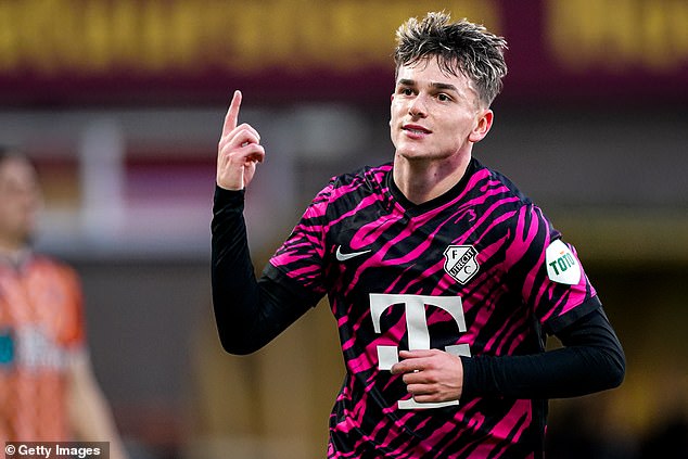 Taylor Booth has been targeted by Manchester United after impressing manager Erik ten Hag