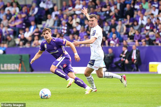 Andy Irving (R) comes over from SK Austria Klagenfurt to West Ham and is loaned out again