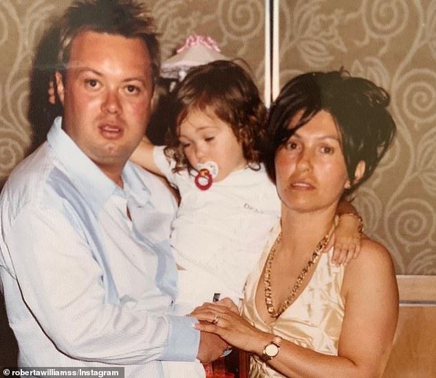 Dhakota was nine years old when her father, drug lord Carl, was beaten to death in Barwon Prison in 2010 by fellow inmate Matthew Charles Johnson.  On the photo: Roberta and Dhakota with Carl