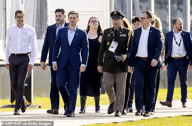 Transportation Secretary Pete Buttigieg and his husband Chastain led the US delegation to the Games in the Netherlands