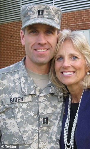 Jill's late stepson Beau was a major in the United States Army