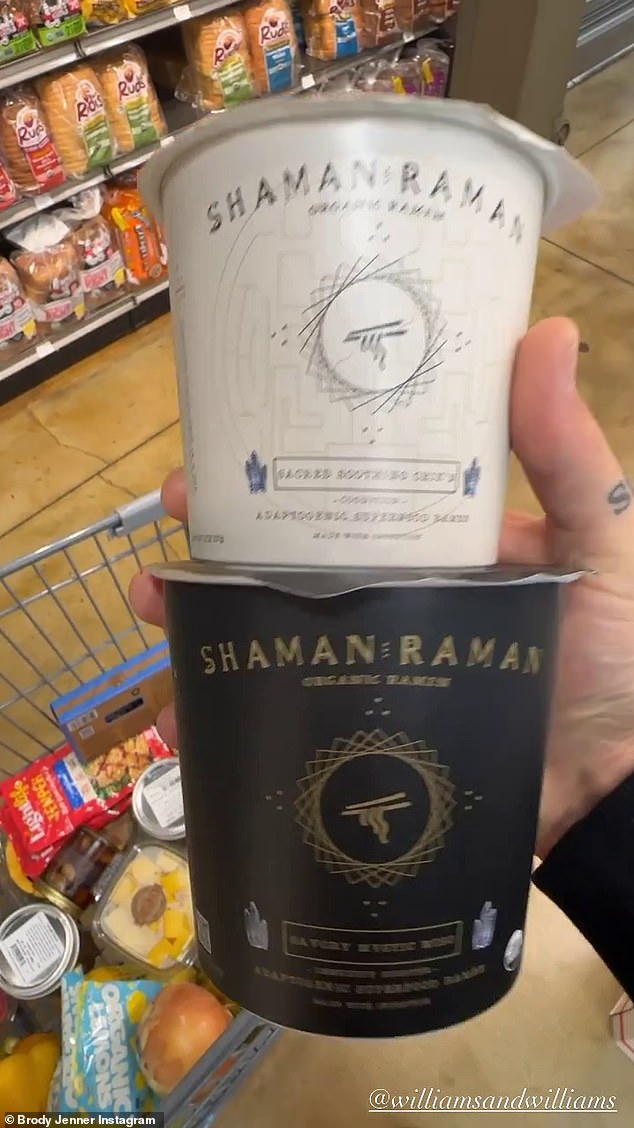 Shout-out: While in Erewhon, Jenner stopped to show his friend Brandon Williams's Shaman Raman biological windows