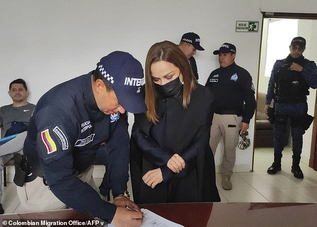 Gonzales was fingerprinted by Interpol on Wednesday.  She is said to have smuggled bags made of protected animal skin