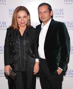 Nancy Gonzalez, with her son Santiago, at a party for Bergdorf Goodman, where her animal skin handbags sell for thousands of dollars each