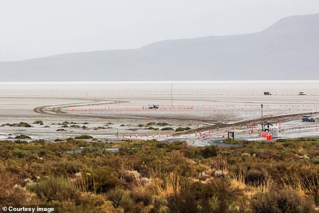 Driving is not allowed in Black Rock City as the weather threatens to turn the desert floor into paste